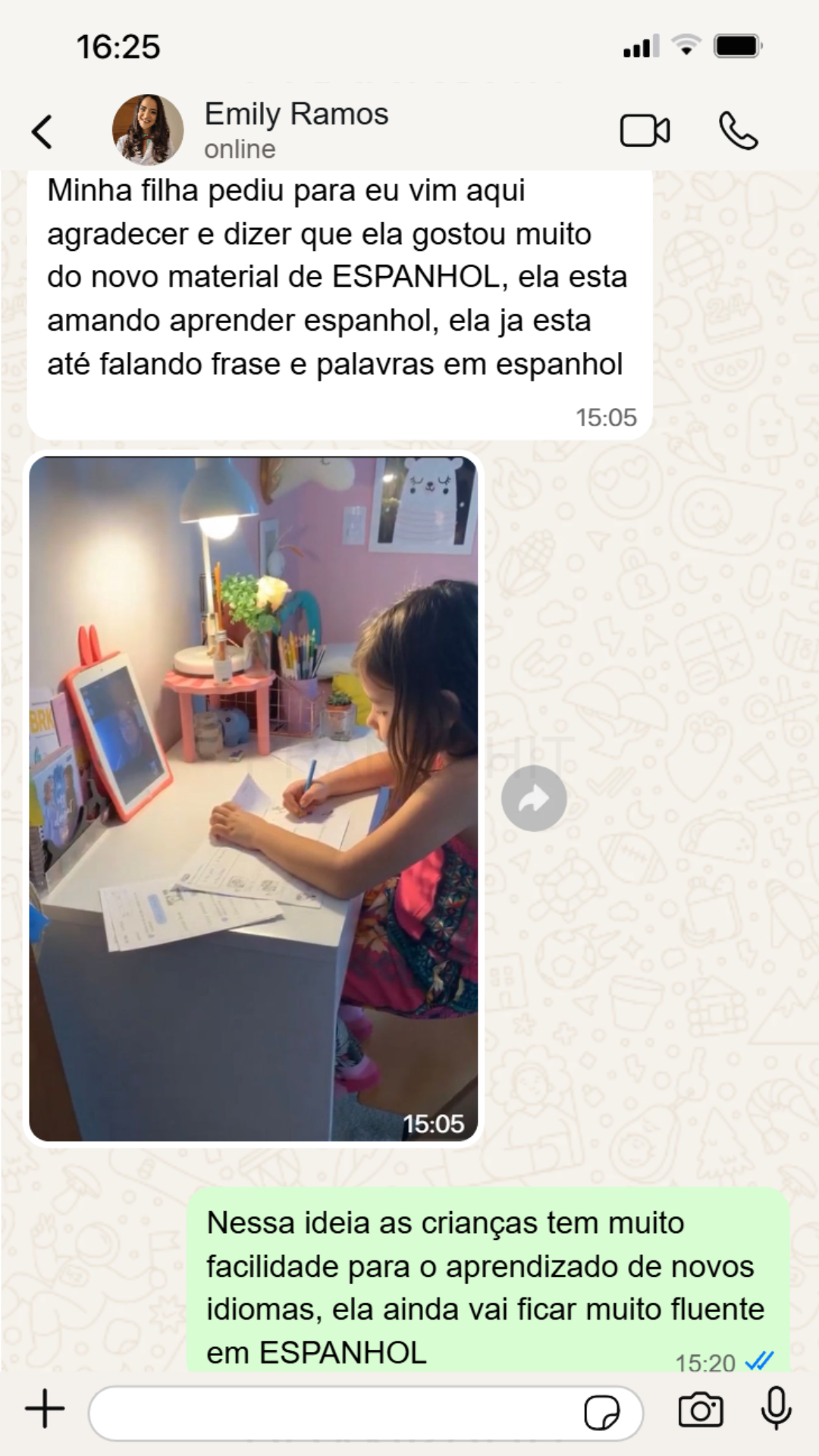 Depoimento de Emily Ramos